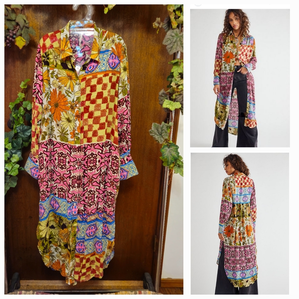 Beautiful Free People Jackie Printed Maxi Top